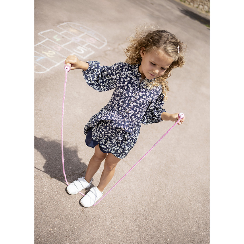 Jurk met lange mouwen en bloemenprint, met ruimzittende snit 