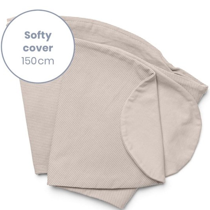 Housse de coussin d'allaitement Softy corduroy sand  