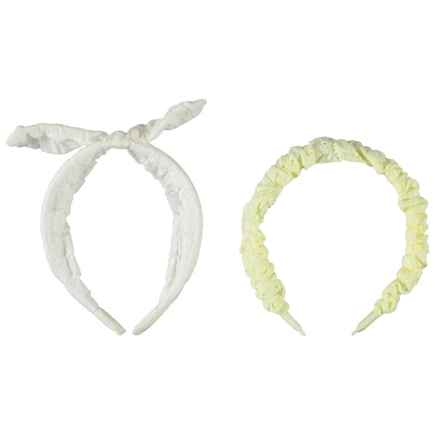 Set van 2 haarbanden in stof voor meisjes 