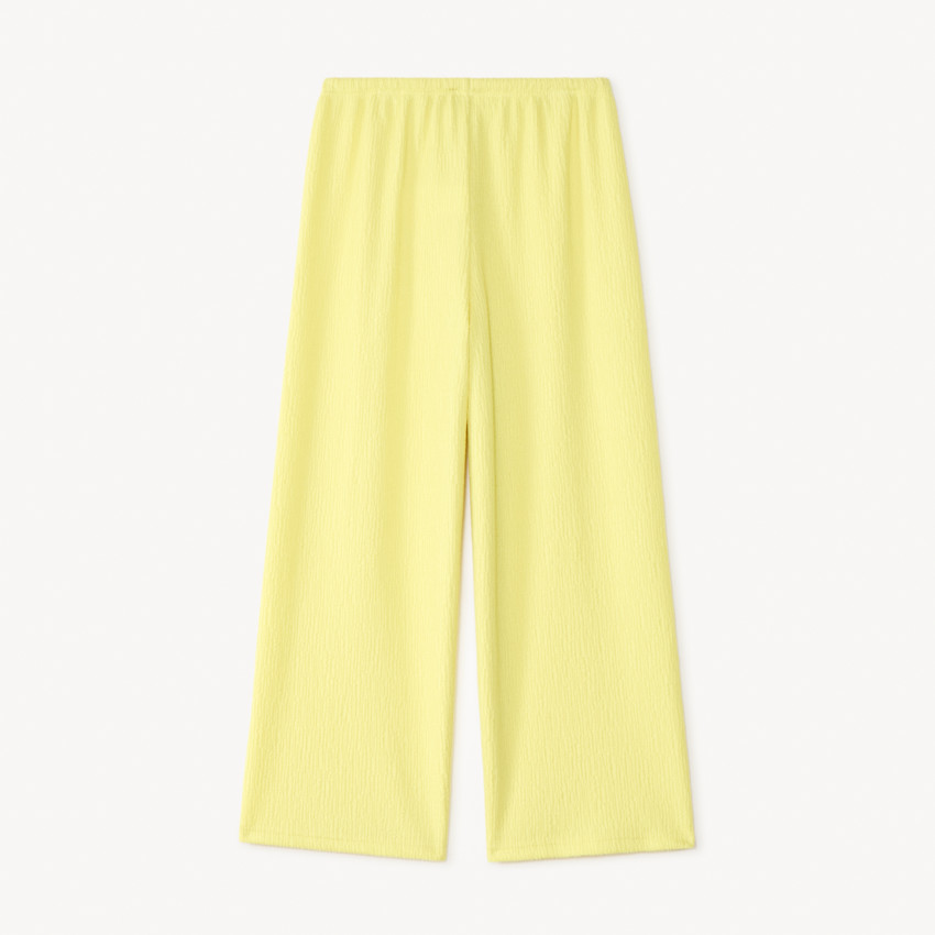Pantalon fluide en jersey texturé uni fille 