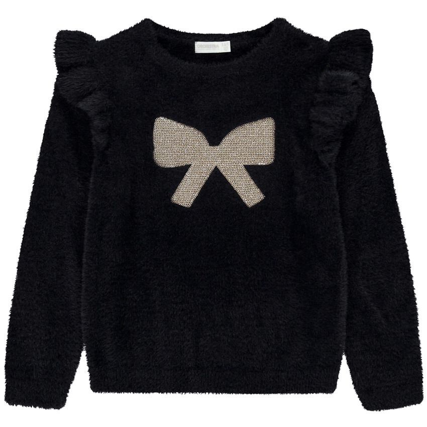 Pull en tricot avec sequin fantaisie pour fille 