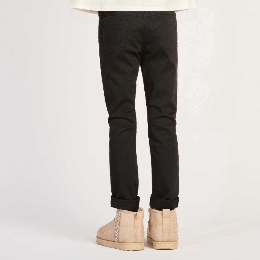 Pantalon slim en twill uni pour fille 