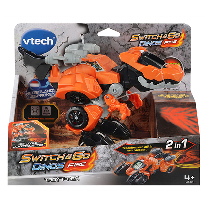 Switch & Go Dinos Fire Troy T-rex NL 