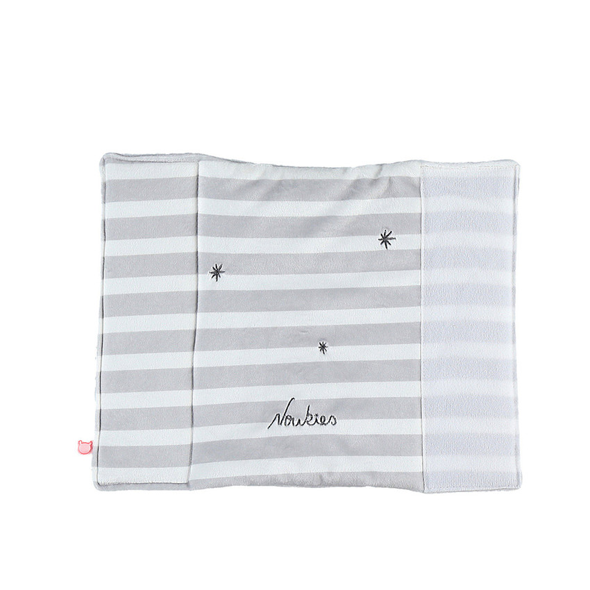 Bed- en parkbeschermers Anna & Milo - grijs met strepen 