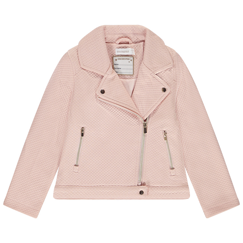 Perfecto in fleece met effen stof voor meisjes 