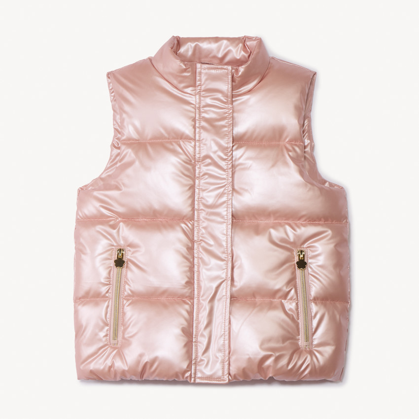 Mouwloze donsjas met iriserend effect voor meisjes 