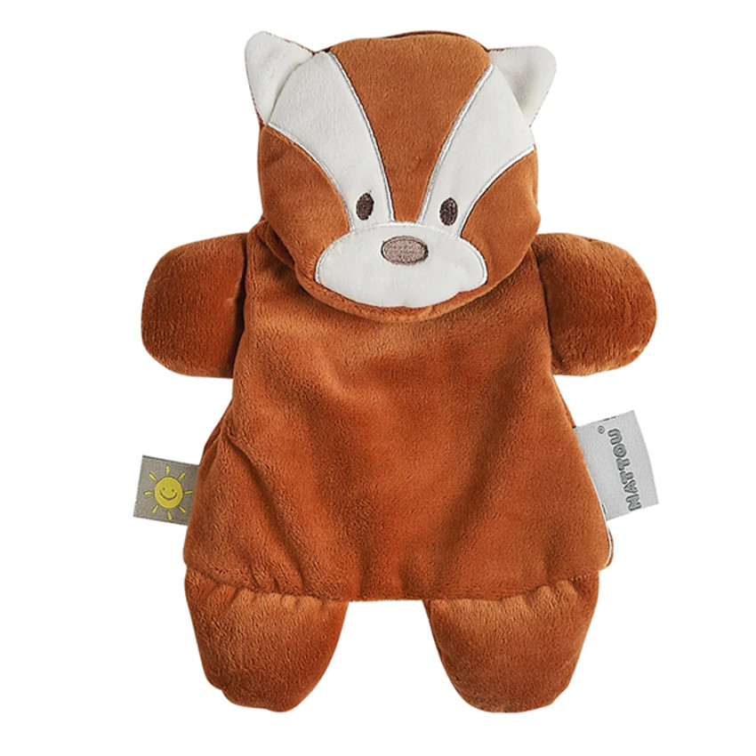 Doudou Bouillotte anti-colliques Panda Buddiezzz Roux 