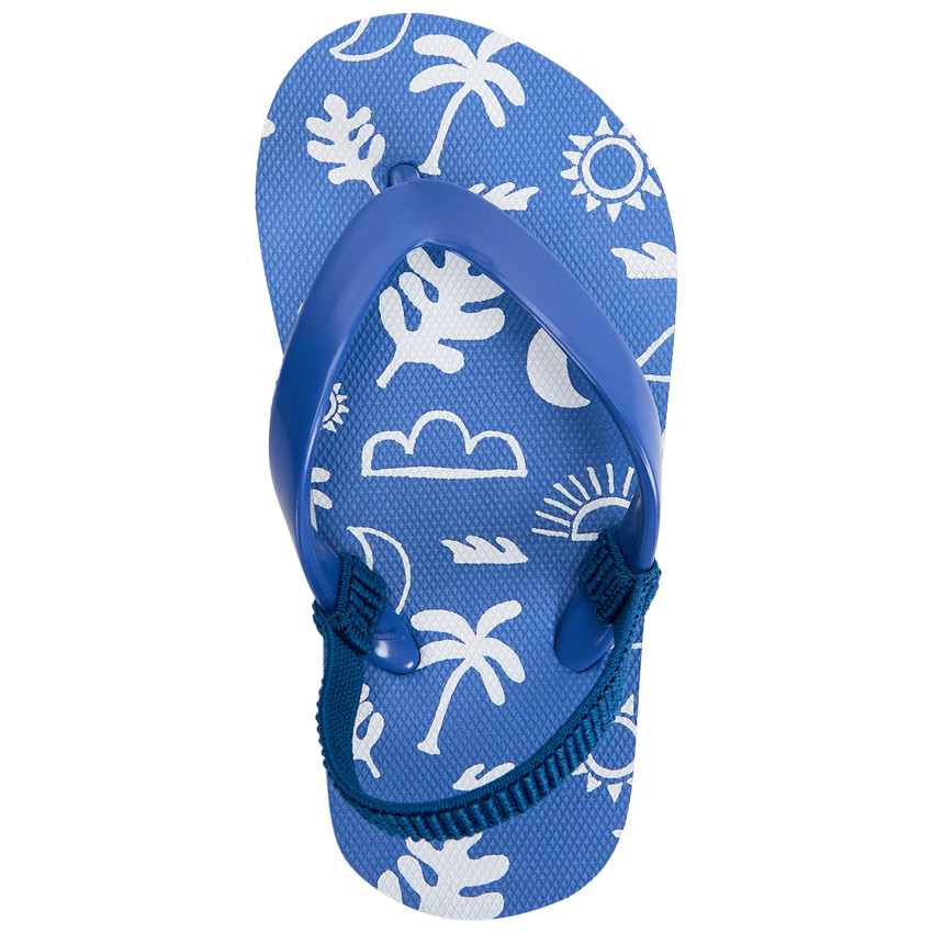 Slippers met print voor jongens met bandje volgens maat 