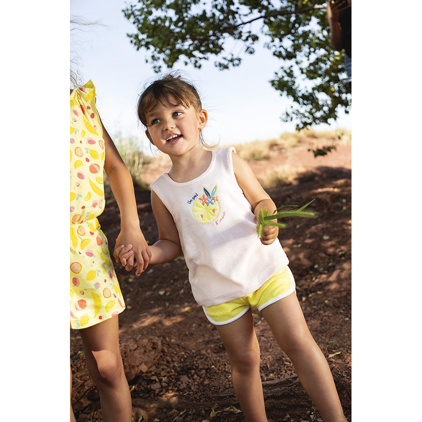 Strandset van badstof voor meisjes 