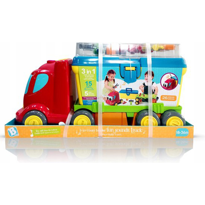 Camion activité avec coffre de bricolage 18m+ 