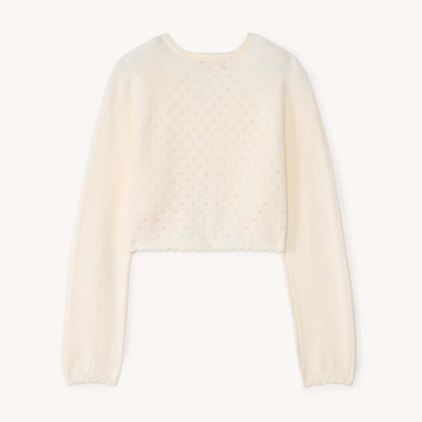 Boléro en maille ajourée pour fille 