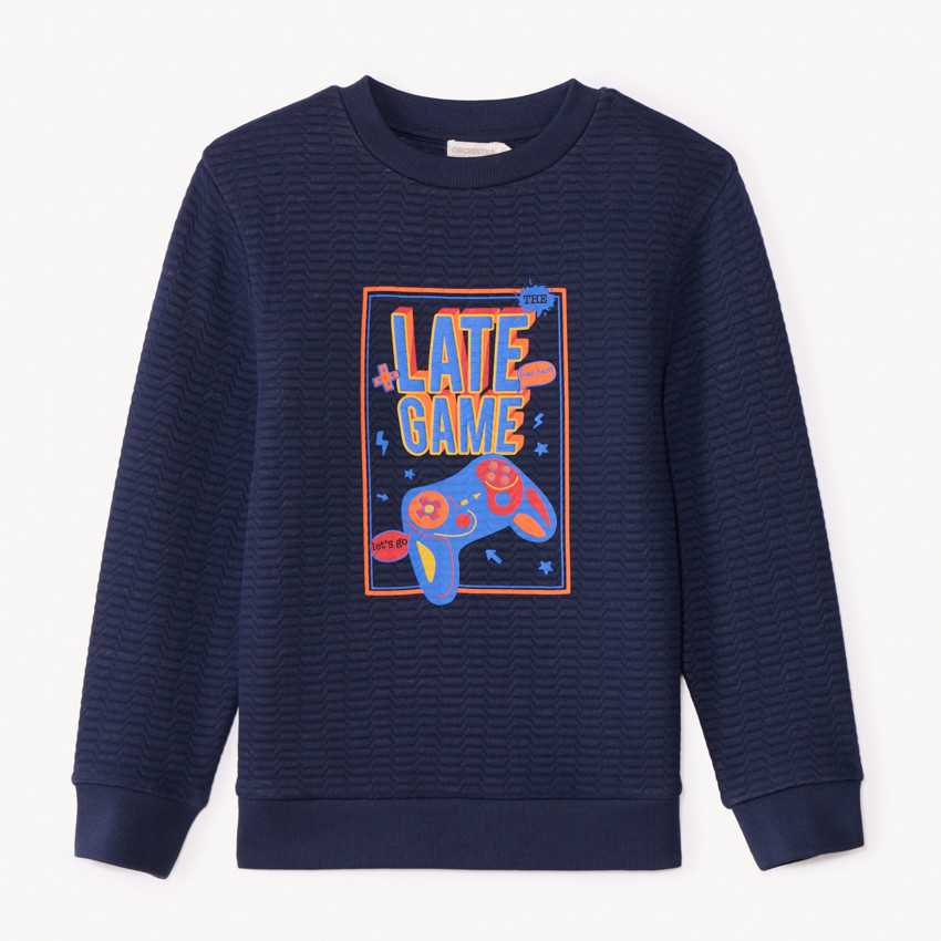 Sweatshirt van fleece met fantasie voor jongens 