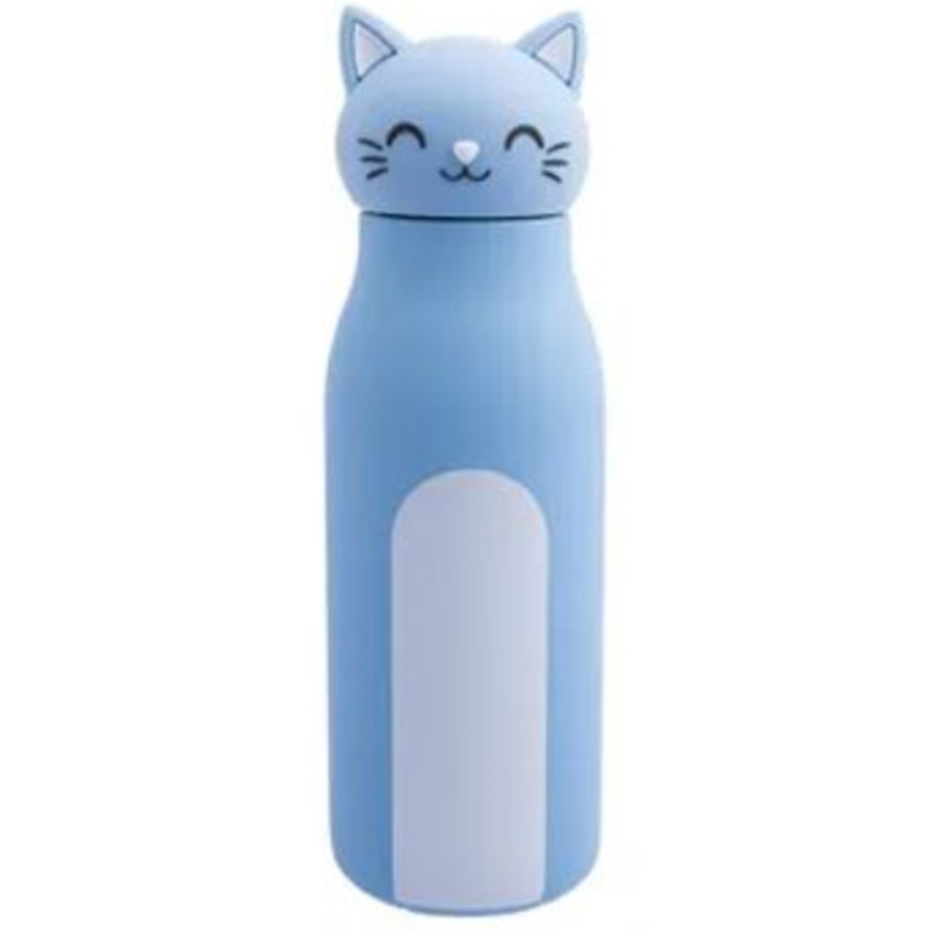 Gourde en inox + paille silicone - Mia - 350 ml 