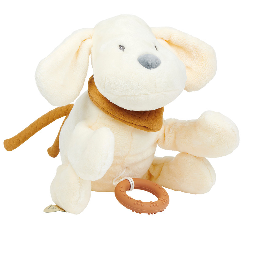 Peluche musicale chien Charlie - Vanille 