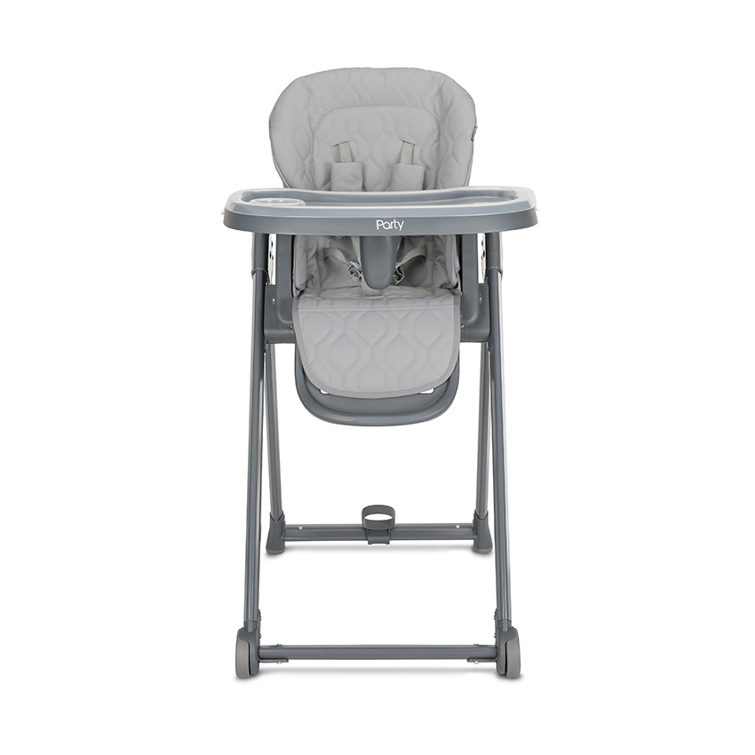 Chaise-haute avec roulettes Party 6M+ Gris 