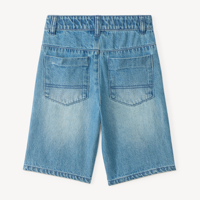 Bermuda skater en denim garçon 