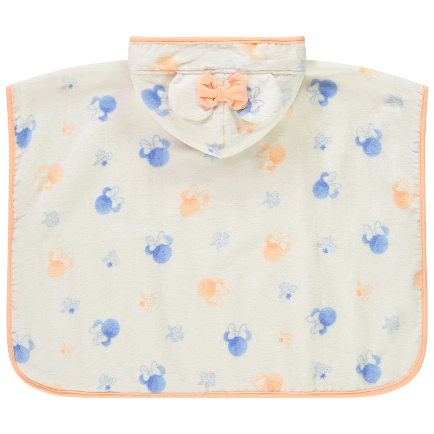 Cape de bain éponge imprimé Minnie Disney pour bébé fille 