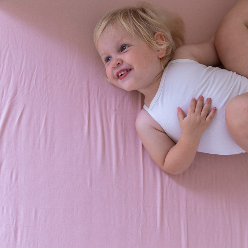 Drap housse 60X120cm Sunrise Orange 