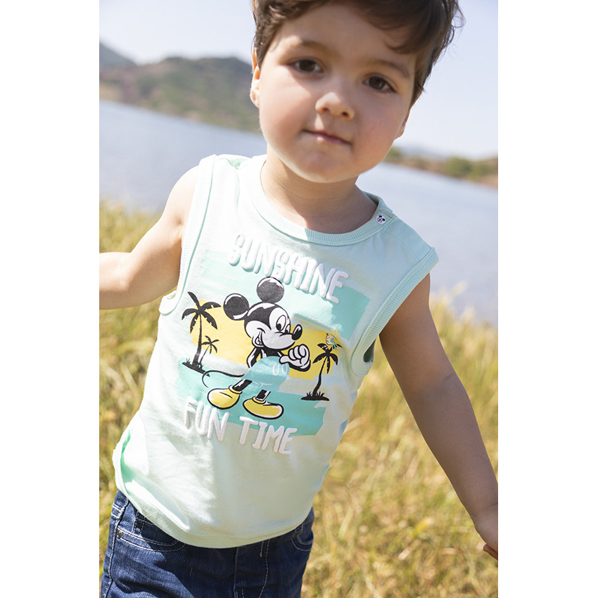 Débardeur en jersey print Mickey Disney pour bébé garçon 
