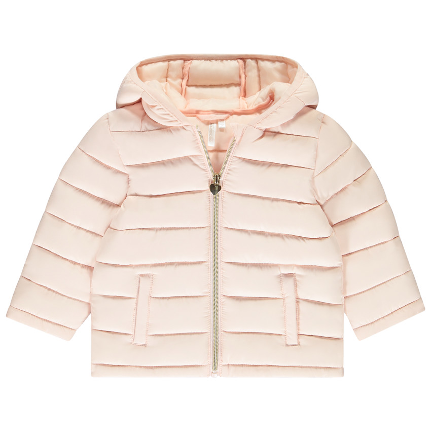 Doudoune fine en toile matelassée uni pour bébé fille 