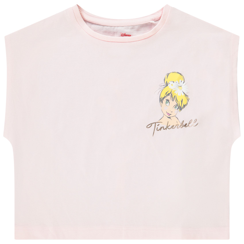 T-shirt korte mouwen doosvorm print Tinkerbel Disney voor meisjes 