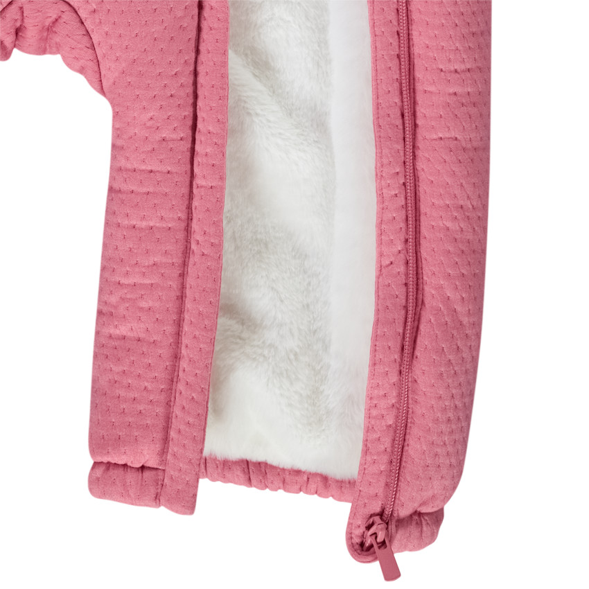 Combi-pilote matelassée avec broderie pour bébé fille 