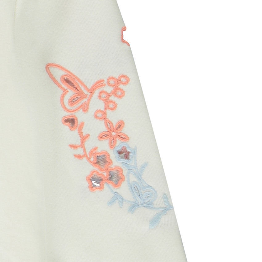 Sweat à capuche oversize avec broderies pour fille 