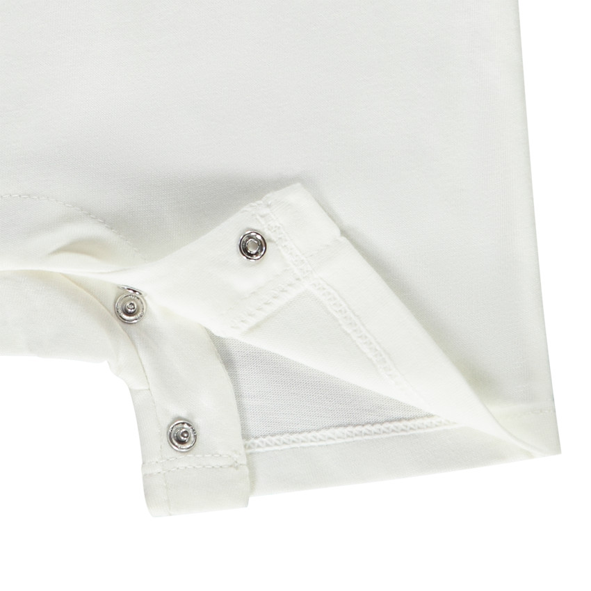 Combinaison courte en jersey slub print lapin pour bébé 