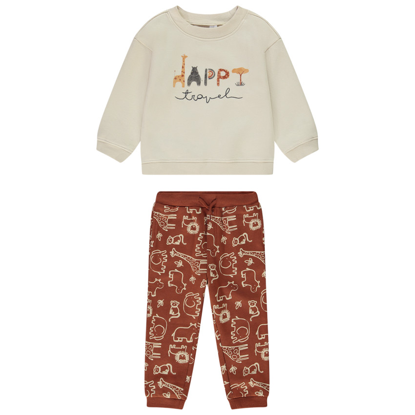 Ensemble jogging 2 pièces Safari pour bébé garçon 