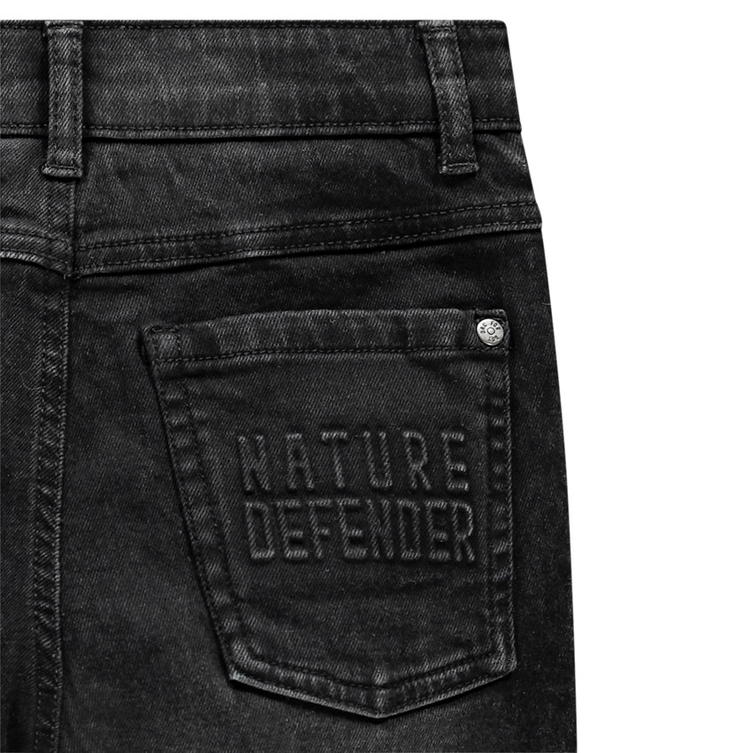 Jeansbroek met washed look in joggerstijl voor jongens 