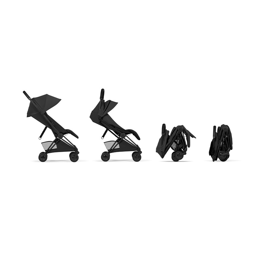 Poussette Coya Style Châssis Matt Black - Sepia Black 