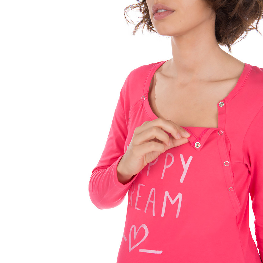 T-shirt ideaal als homewear tijdens de zwangerschap en de borstvoeding 