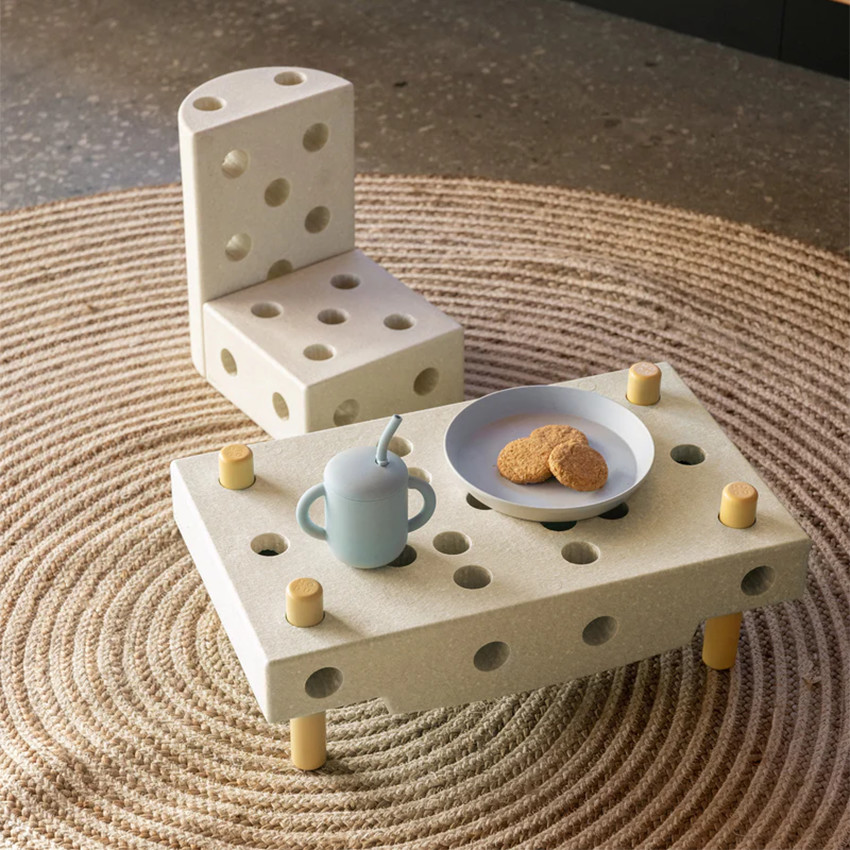 Bouw Curiosity Set – Sand Grey / Honey Yellow 