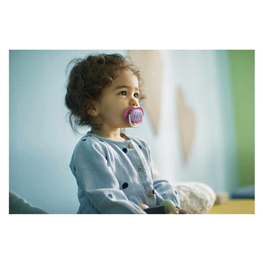 Sucette Ultra Air 6-18M Rose/Mauve - 2 pièces 