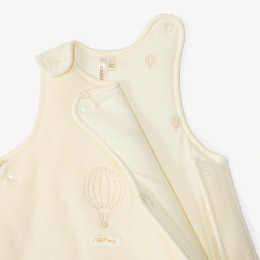 Slaapzak TOG 2.5 geborduurd met luchtballon voor premature baby