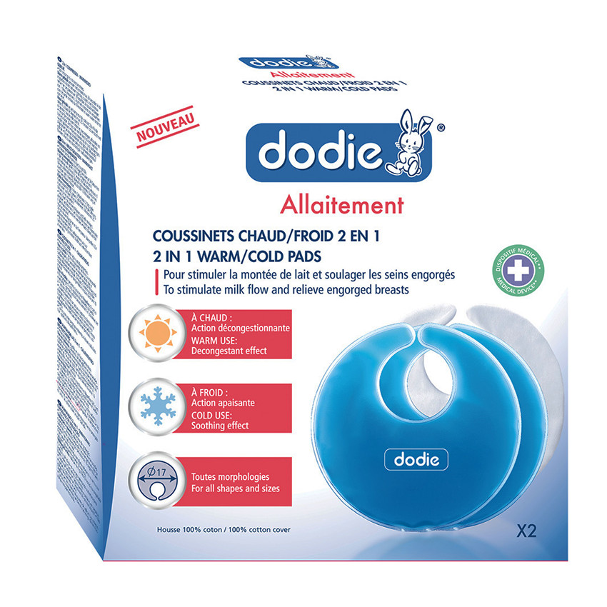 Coussinets d'allaitement chaud froid 2 en 1 