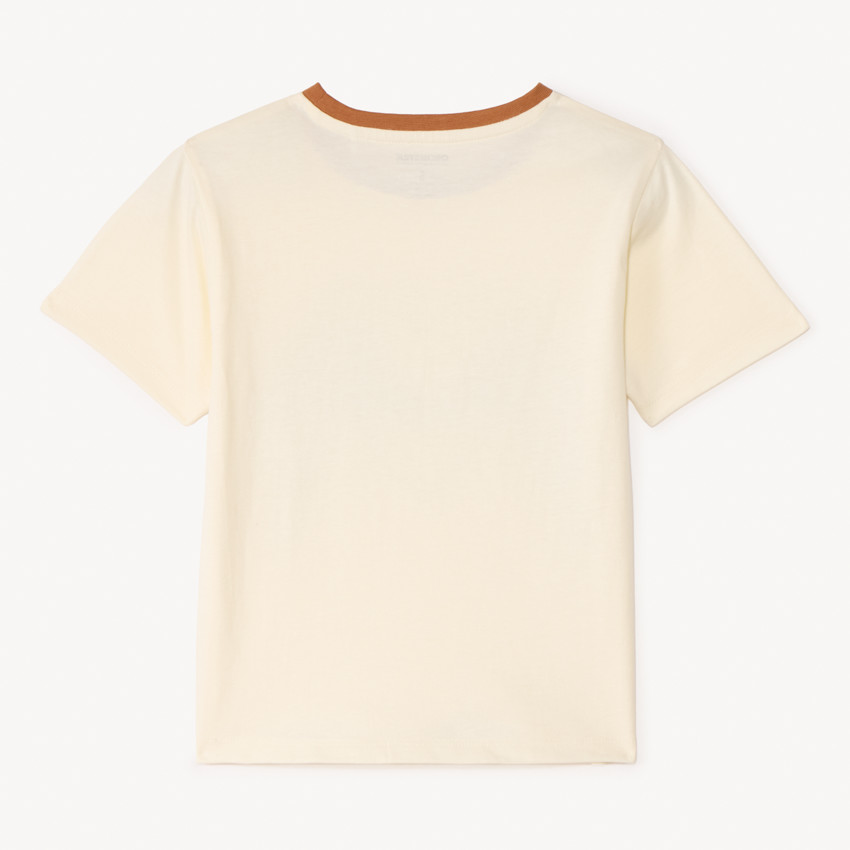 T-shirt met korte mouwen met fotoprint van paarden voor meisjes 