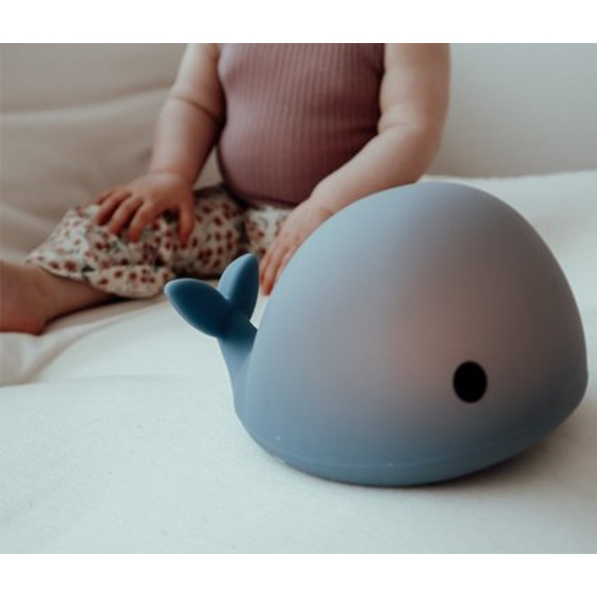 Veilleuse - baleine Moby - Blue - rechargeable 