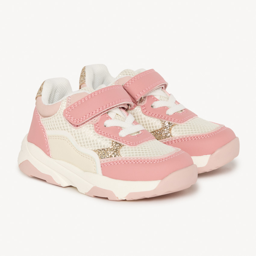 Sneakers à empiècements pailletés pour bébé fille 
