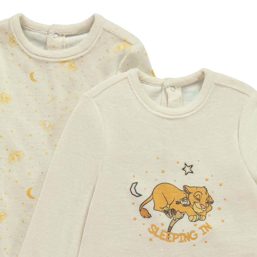 Set van 2 fluwelen pyjama