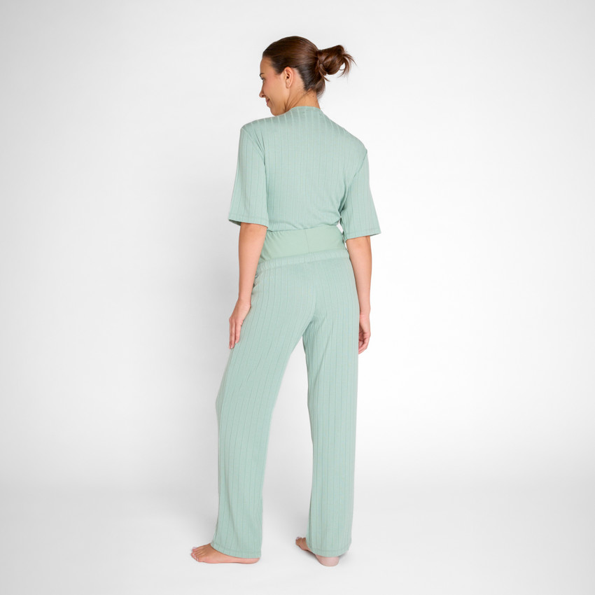 Pantalon de pyjama de grossesse avec bandeau haut 