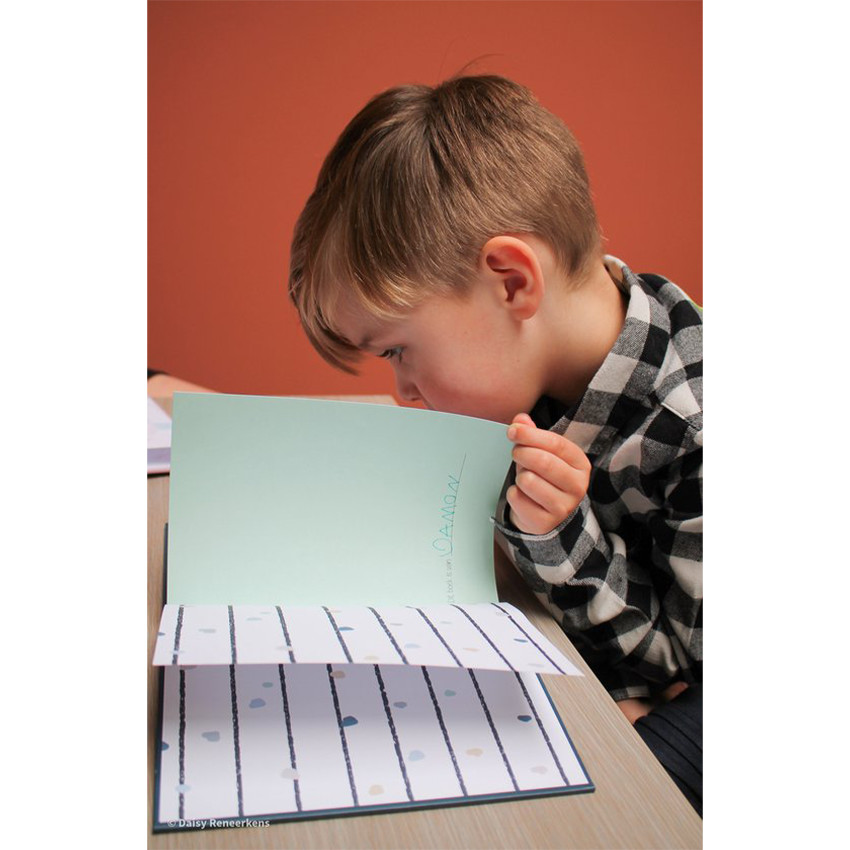 Vriendenboek jongen "Nederlands" Oudblauw 