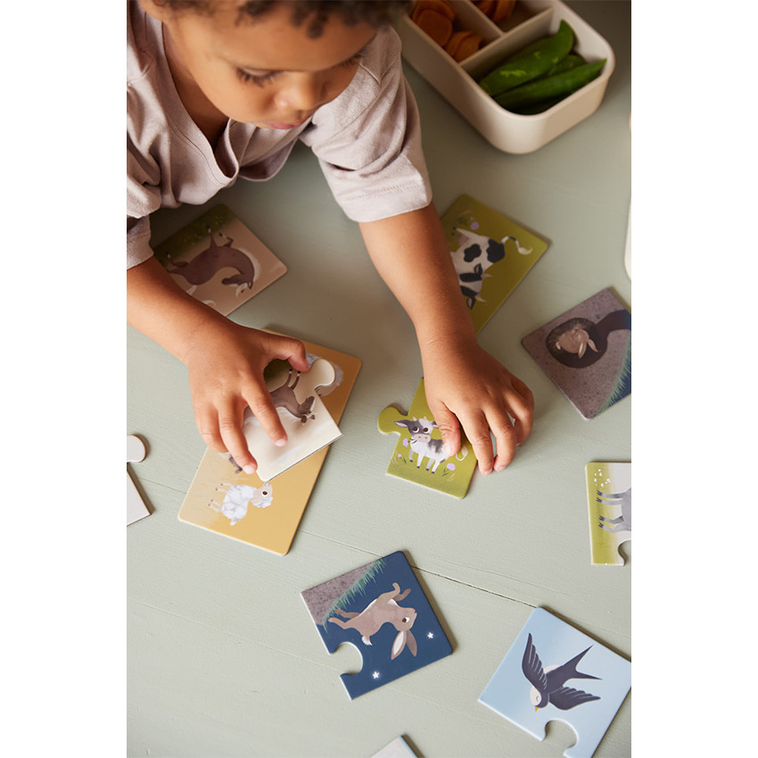 Puzzle set de 10 pièces Les Animaux parents et petits 3ans+ 
