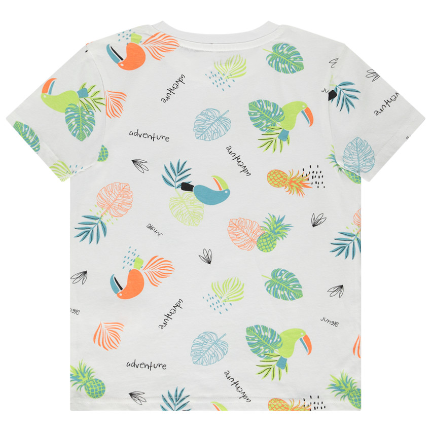 T-shirt manches courtes imprimé fantaisie pour garçon 