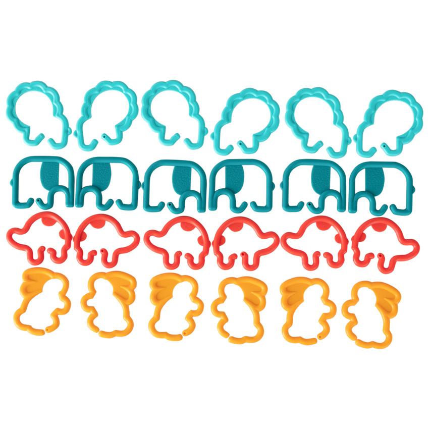 Jeu de 24 formes à accrocher 