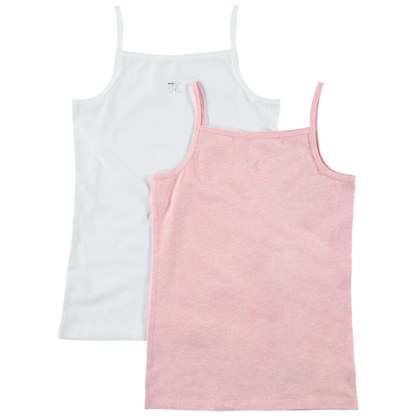 Junior - Lot de 2 maillots de corps avec logo argenté printé 