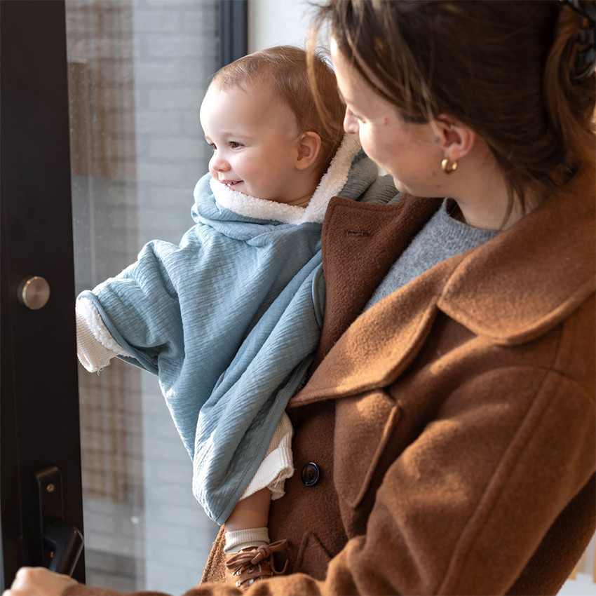 Poncho de voyage 9-36m Wonder Pady Tétra Jersey + Teddy 