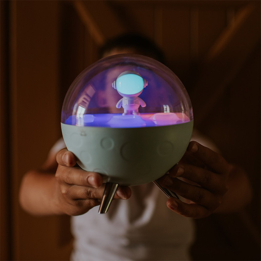 LED-nachtlampje Maan Blauw 