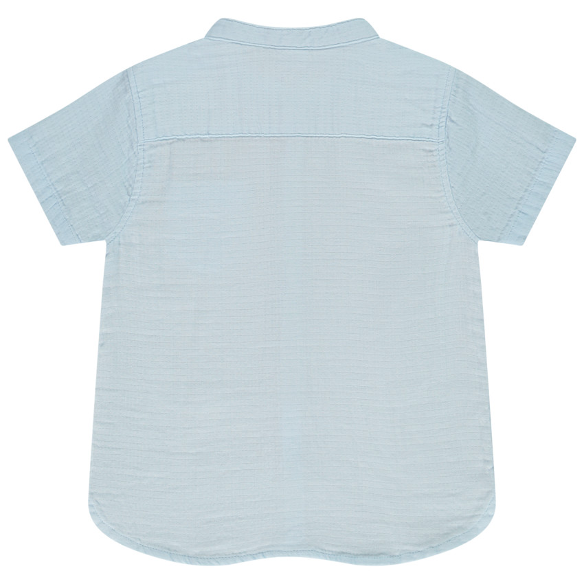 Hemd met korte mouwen en geborduurde palmboom voor baby jongen 