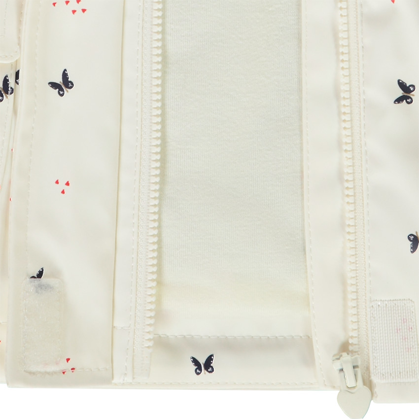 Parka gomme imprimé papillons pour bébé fille 